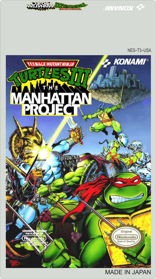 Teenage Mutant Ninja Turtles III The Manhattan Project Cover Art - WOI Solutions