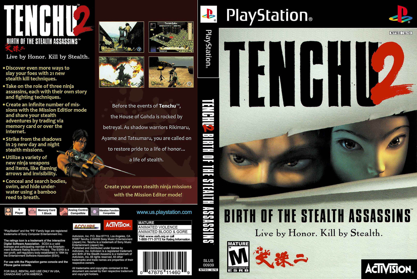 Tenchu 2 Birth of the Stealth Assassins Cover Art - WOI Solutions