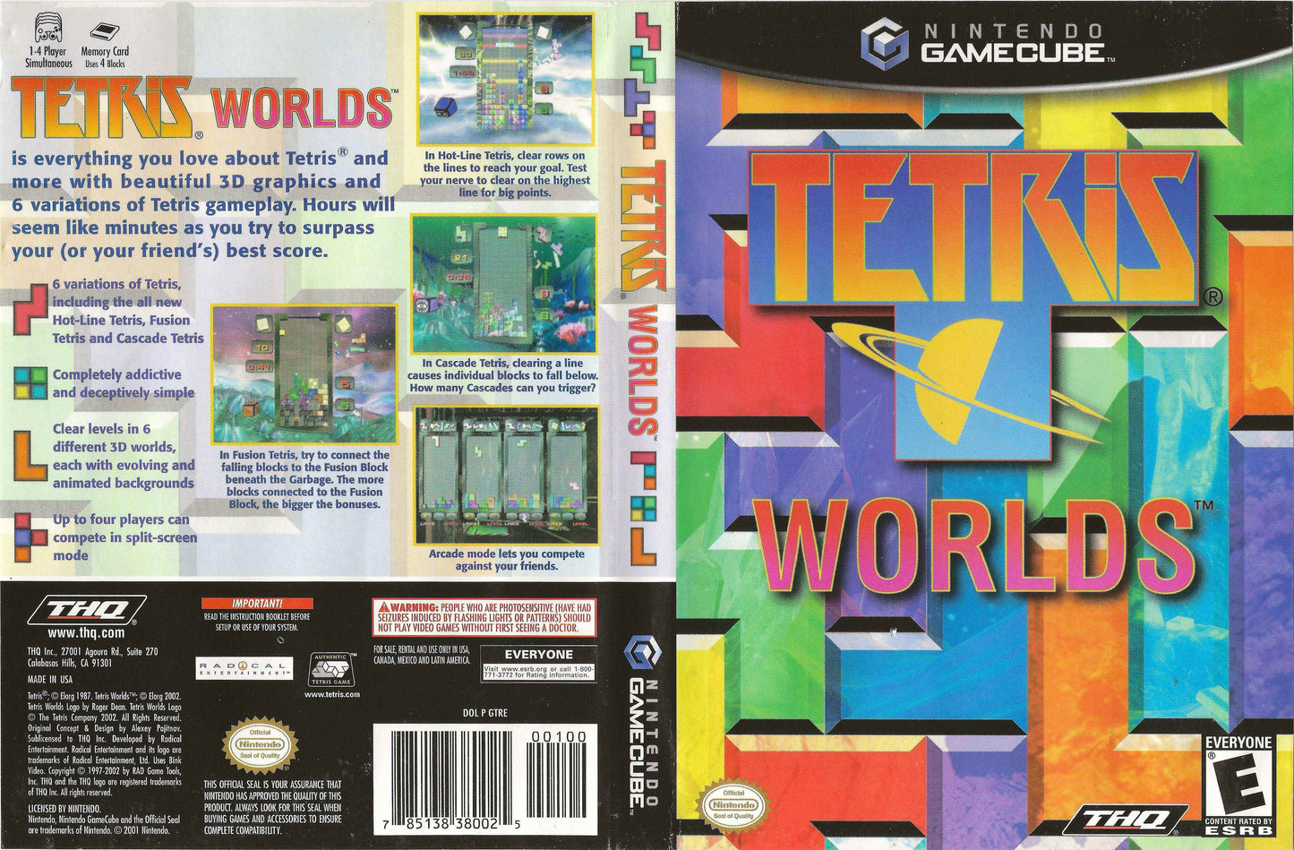 Tetris Worlds Cover Art - WOI Solutions