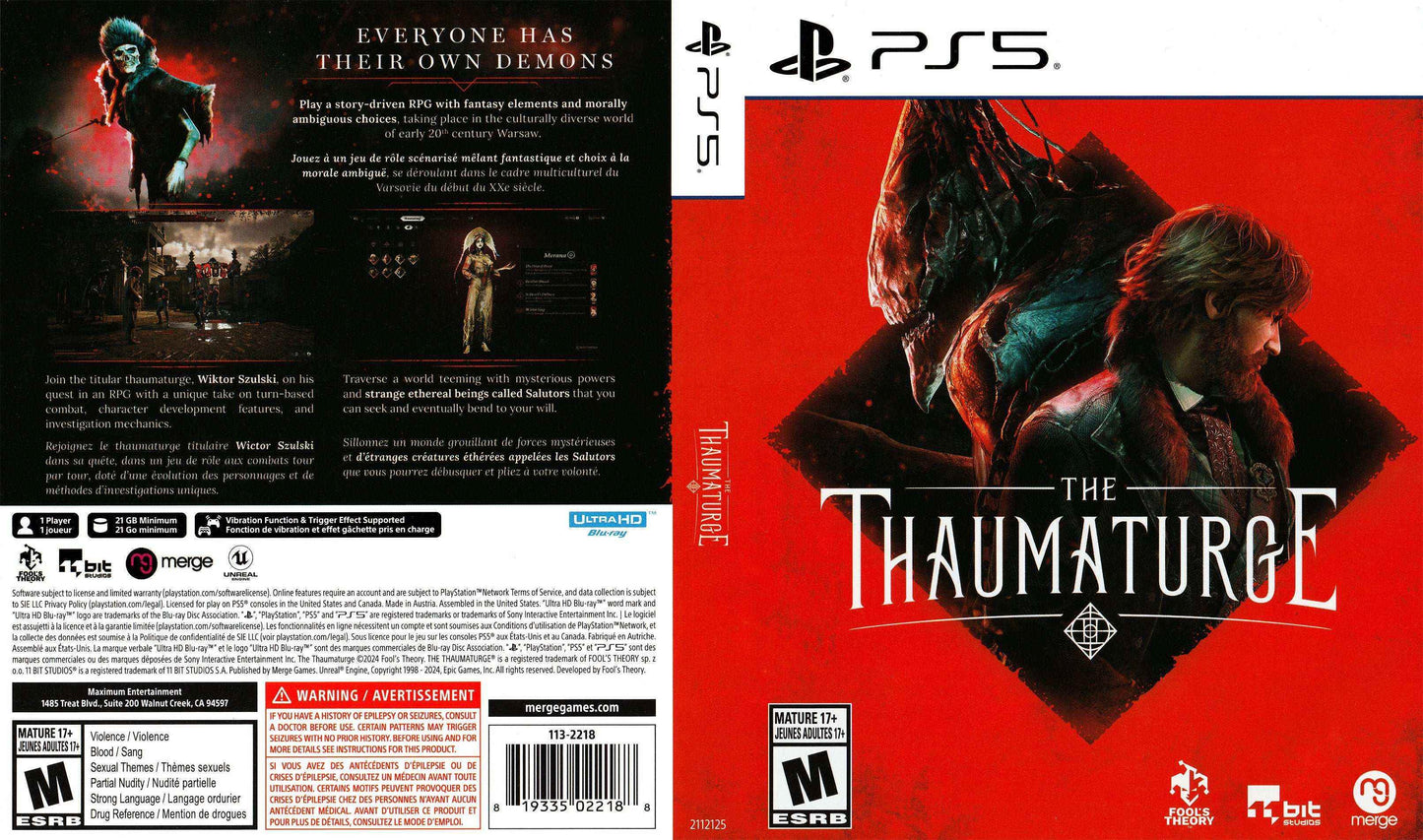 Thaumaturge Cover Art - WOI Solutions