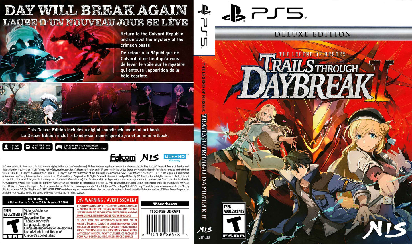 The Legend of Heroes - Trails Through Daybreak II Cover Art - WOI Solutions