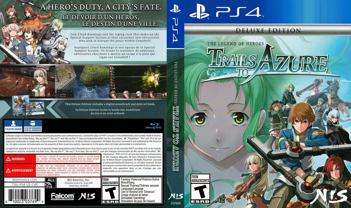 The Legend of Heroes Trails to Azure Cover Art - WOI Solutions