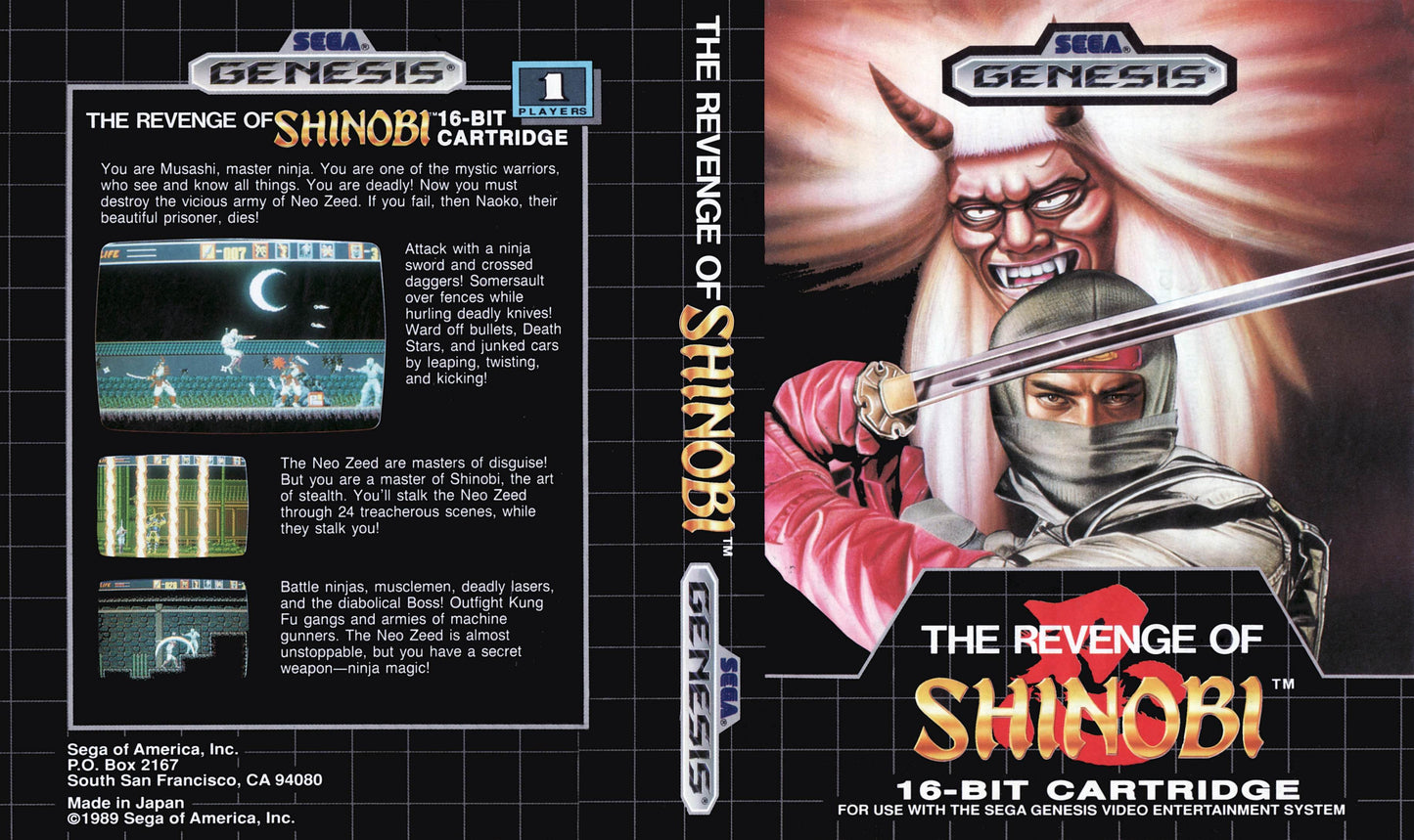 The Revenge of Shinobi Cover Art - WOI Solutions