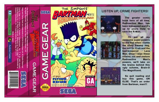 The Simpsons Bartman Meets Radioactive Man