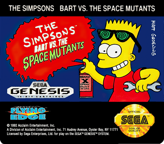 The Simpsons Bart vs. the Space Mutants Cover Art - WOI Solutions