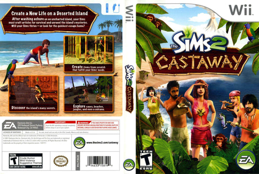 The Sims 2 Castaway Cover Art - WOI Solutions
