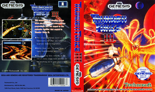 Thunder Force III Cover Art - WOI Solutions