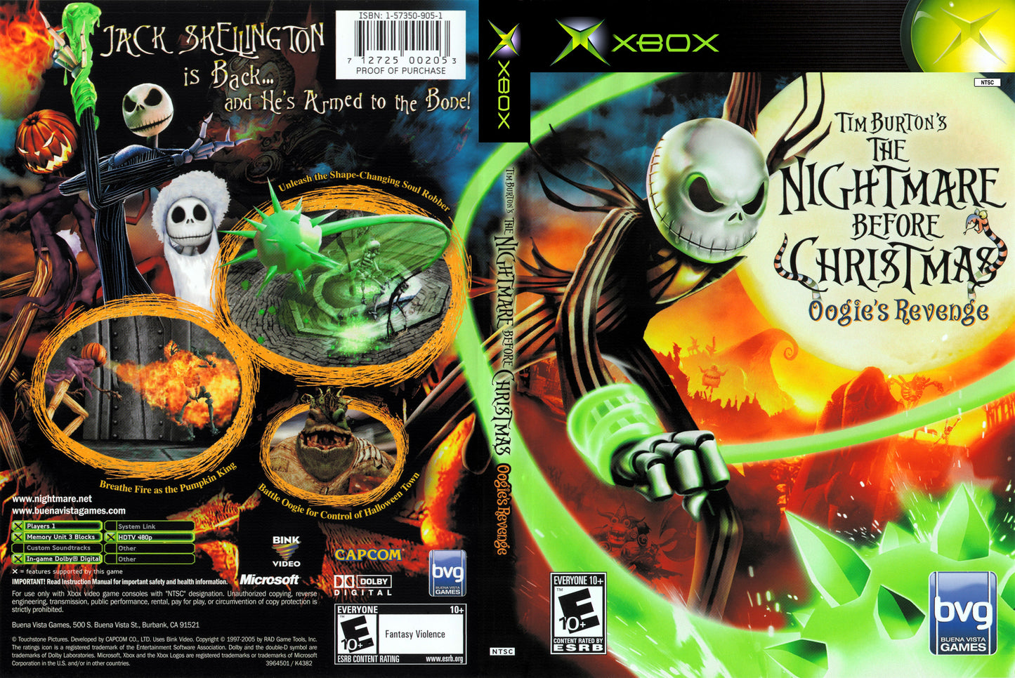 Tim Burton's The Nightmare Before Christmas Oogie's Revenge