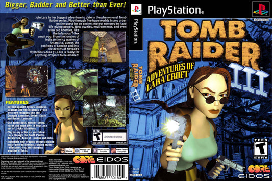 Tomb Raider III Adventures of Lara Croft Cover Art - WOI Solutions