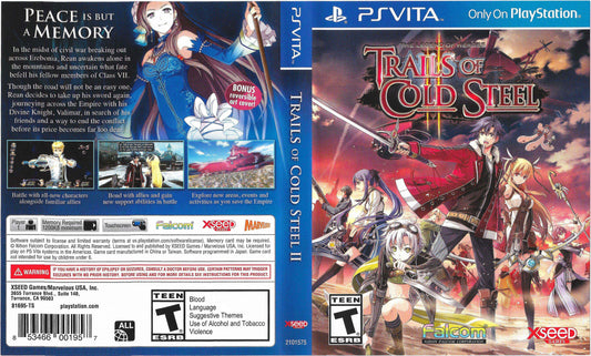Trails of Cold Steel II Cover Art - WOI Solutions