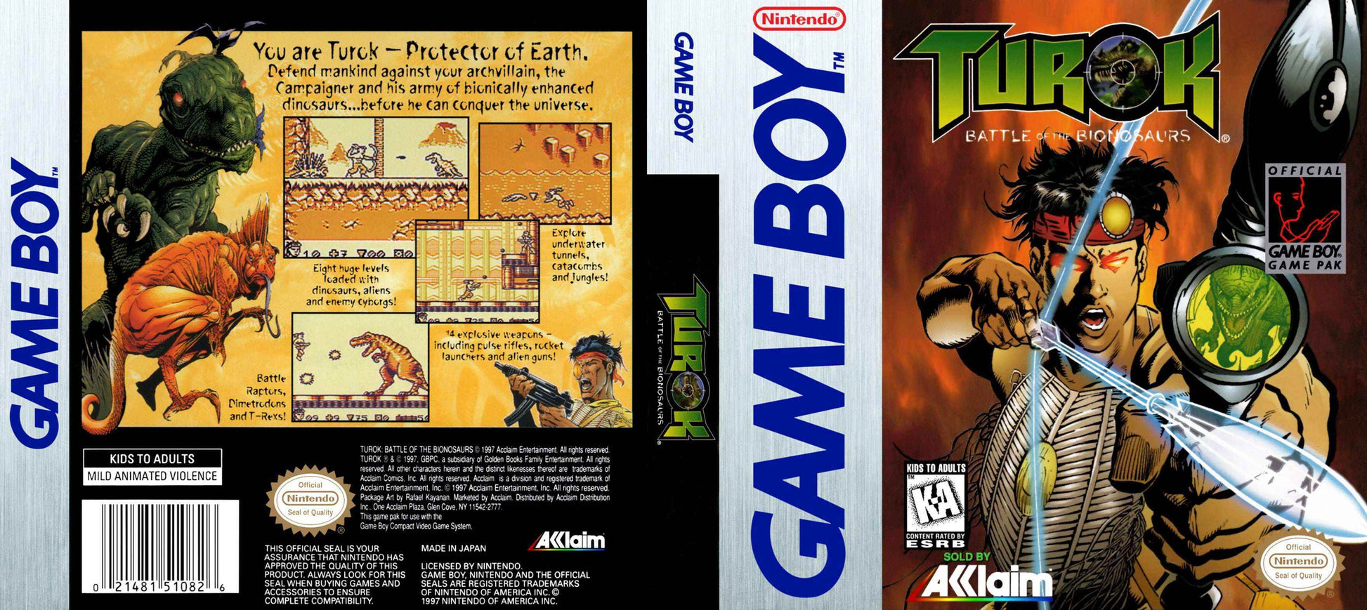 Turok Battle of the Bionosaurs Cover Art - WOI Solutions