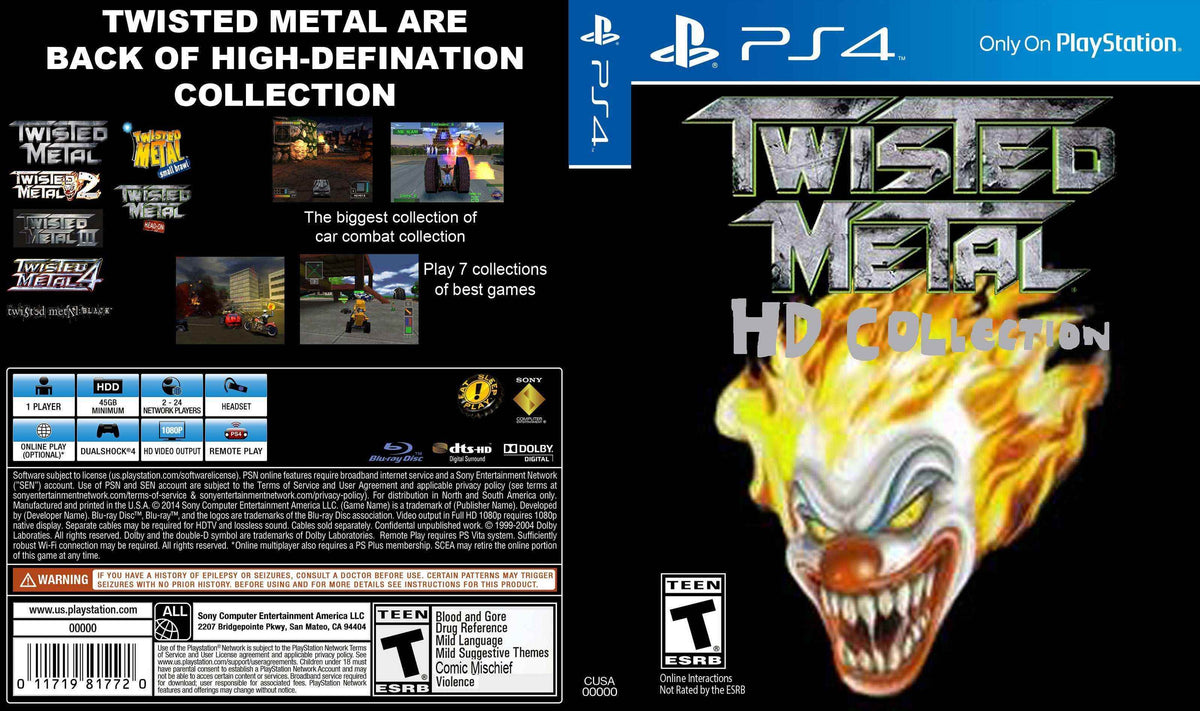 Twisted Metal HD Collection Cover Art - WOI Solutions