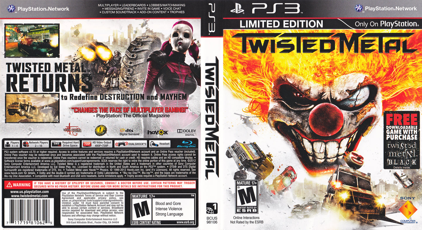 Twisted Metal Limited Edition