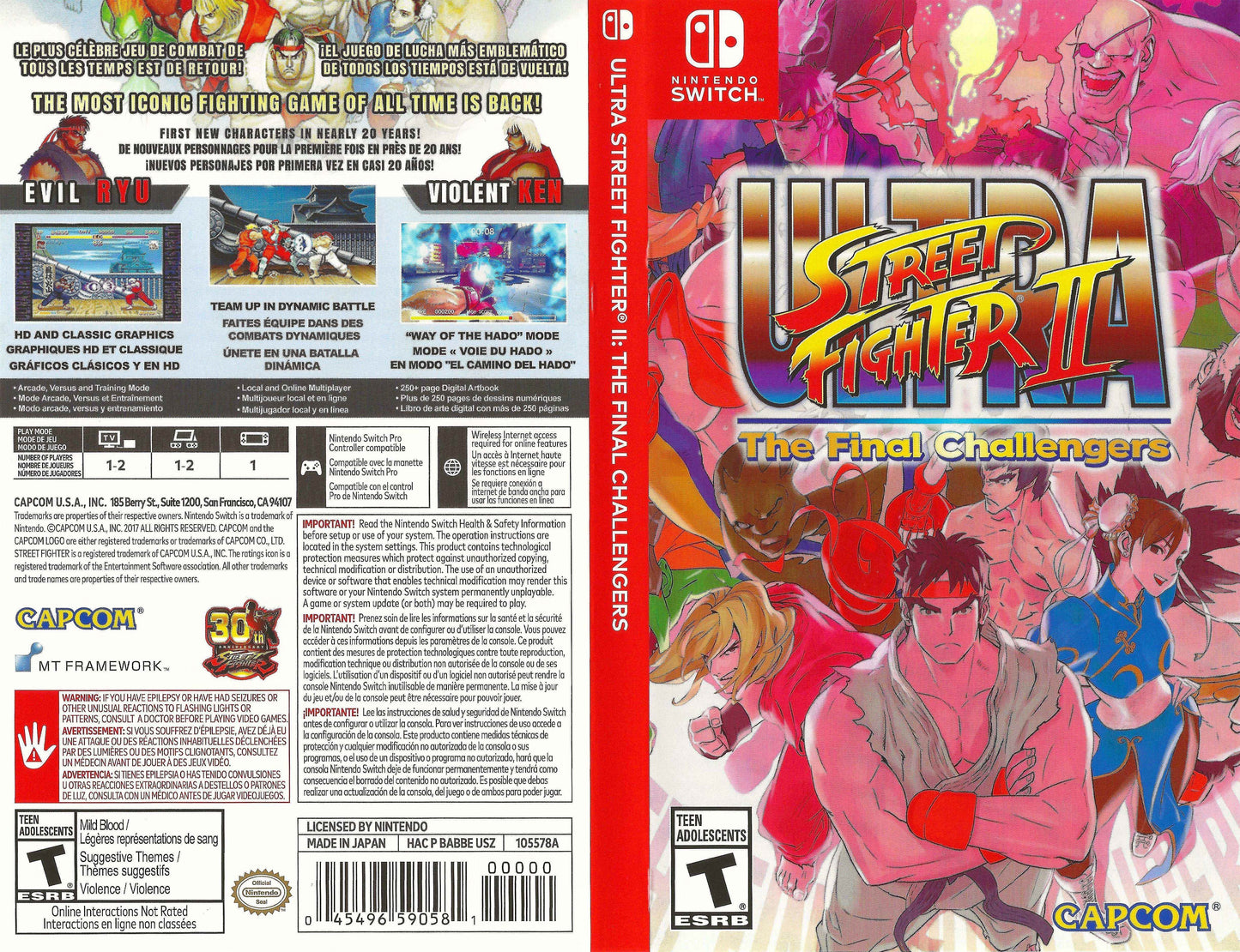 Ultra Street Fighter II The Final Challengers Cover Art - WOI Solutions
