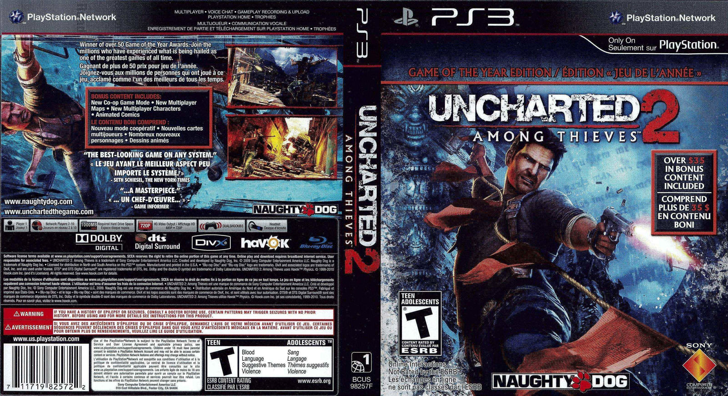 Uncharted 2 Among Thieves Cover Art - WOI Solutions