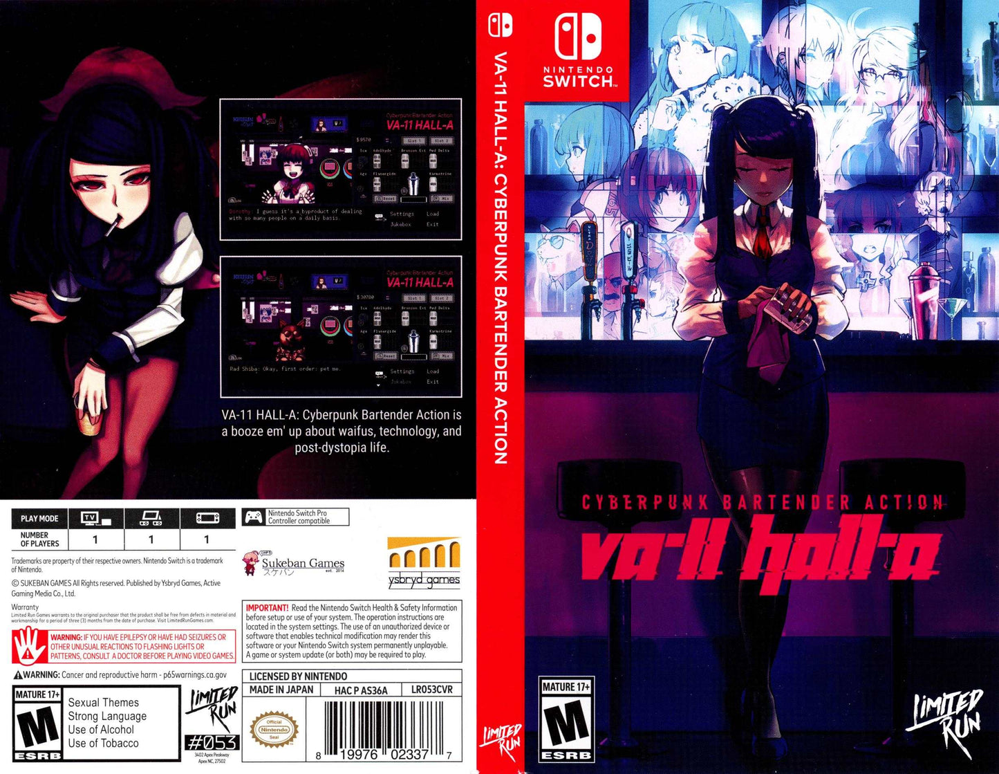 VA-11 Hall-A Cyberpunk Bartender Action