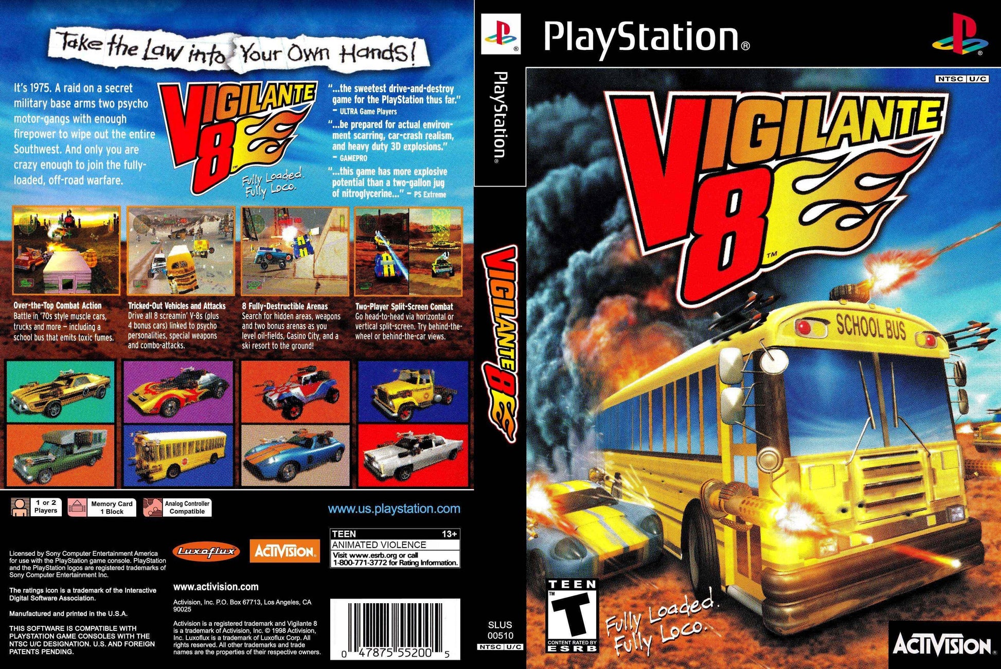 Vigilante 8 Cover Art - WOI Solutions