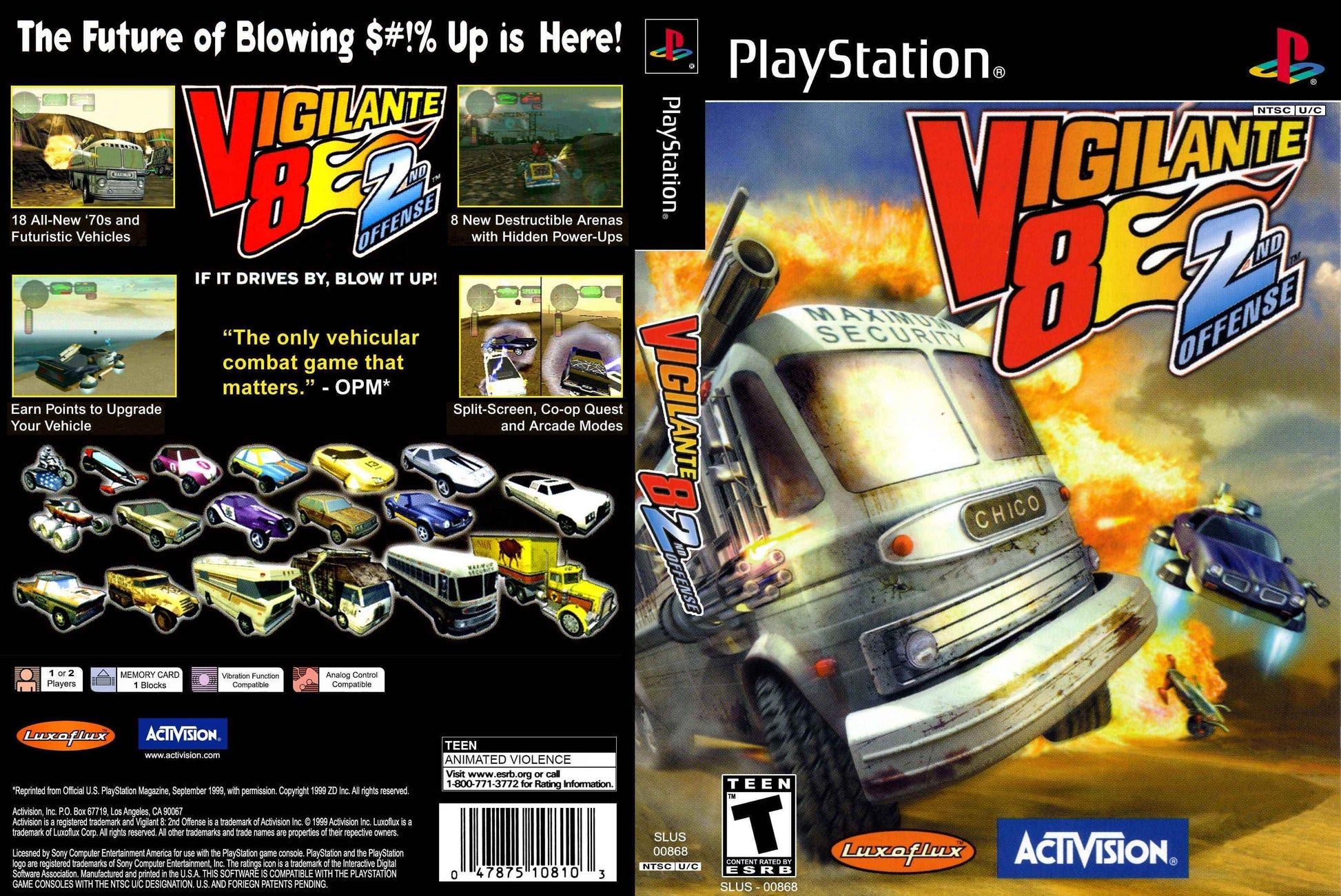 Vigilante 8 2nd Offense Cover Art - WOI Solutions