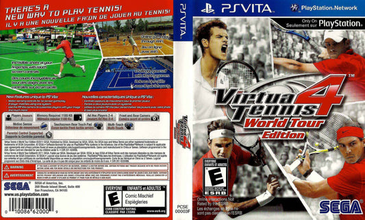 Virtua Tennis 4 World Tour Edition Cover Art - WOI Solutions