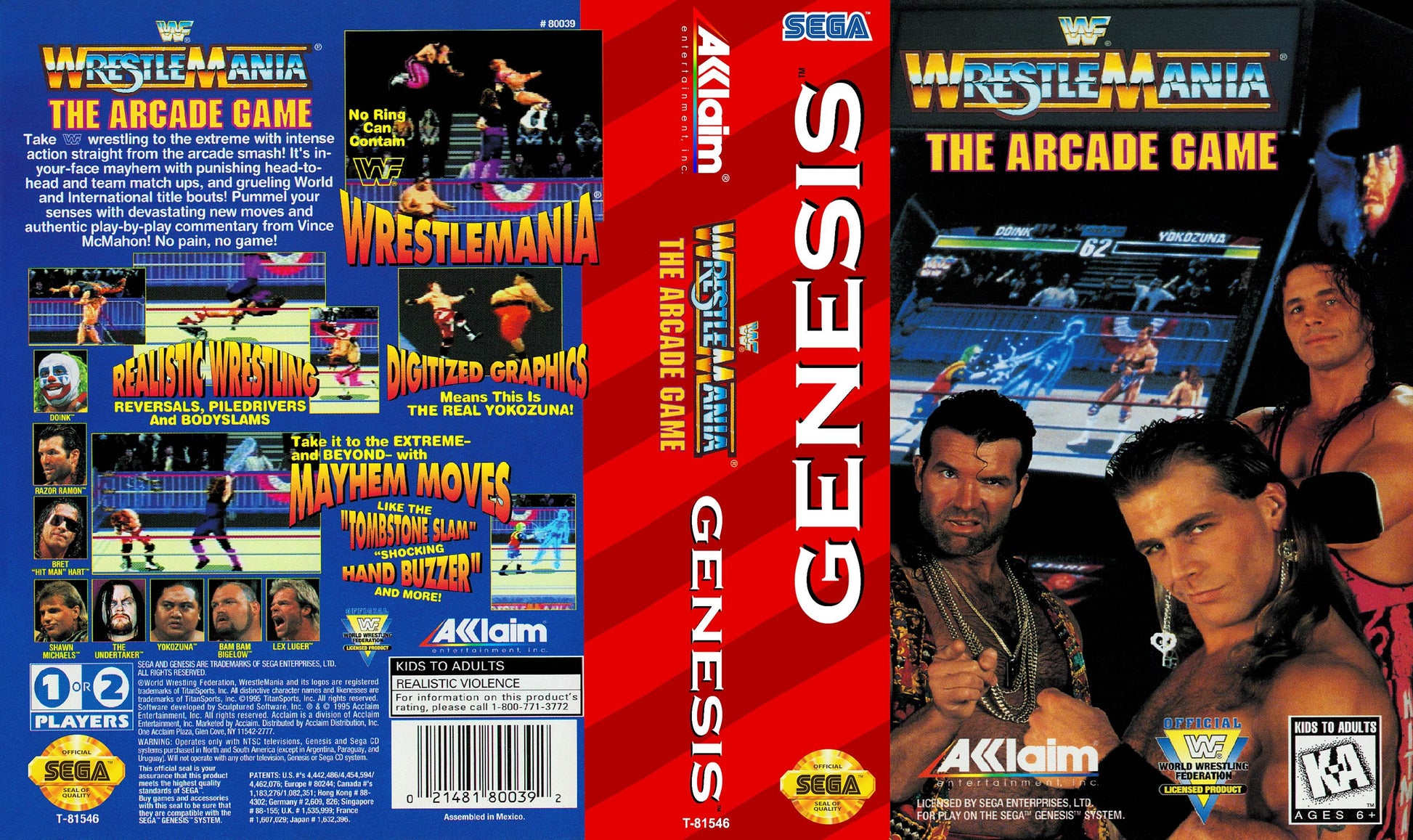 WWF Wrestlemania Arcade Game Cover Art - WOI Solutions