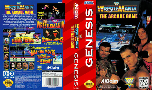 WWF Wrestlemania Arcade Game Cover Art - WOI Solutions