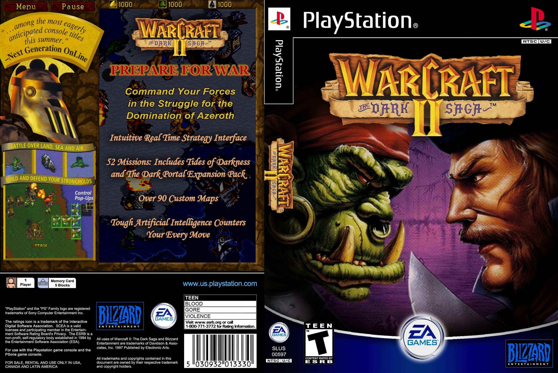 WarCraft II The Dark Saga Cover Art - WOI Solutions