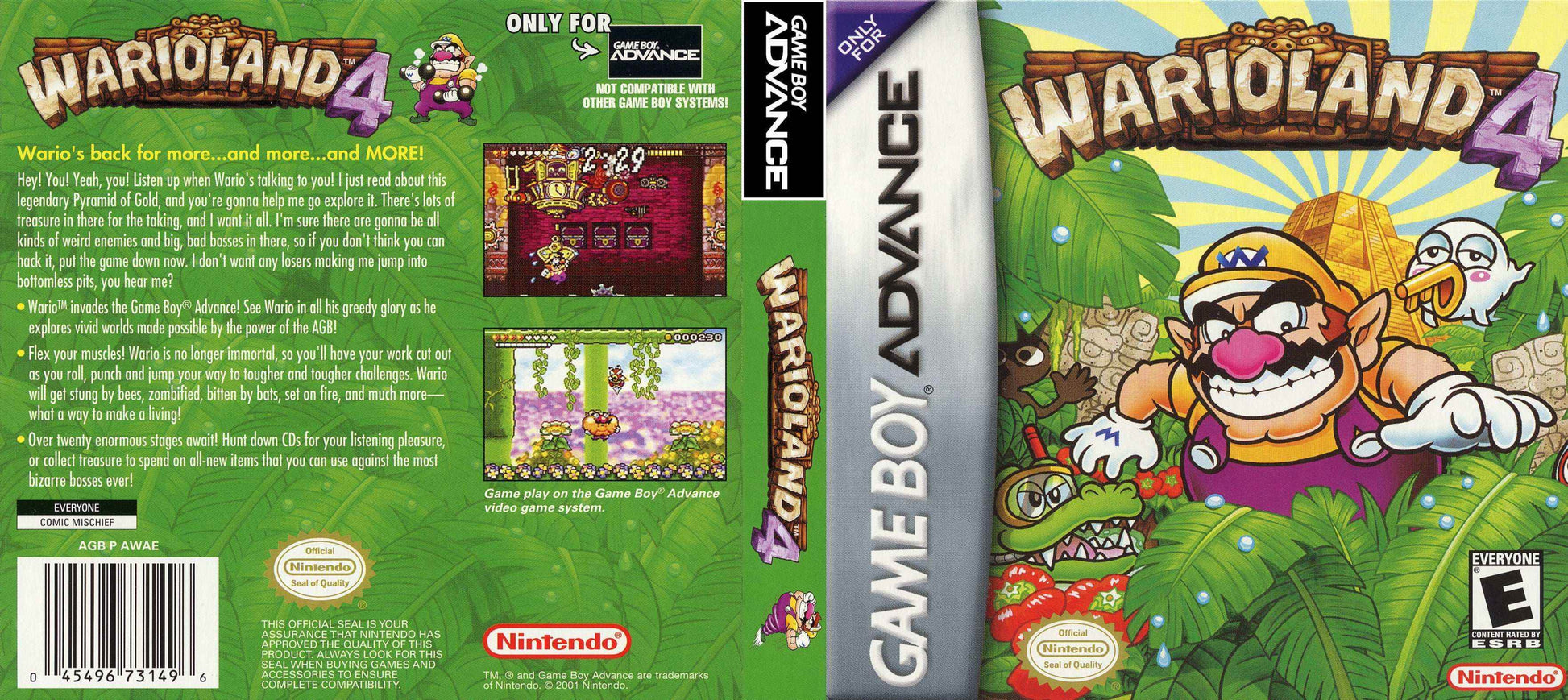 Wario Land 4 Cover Art - WOI Solutions