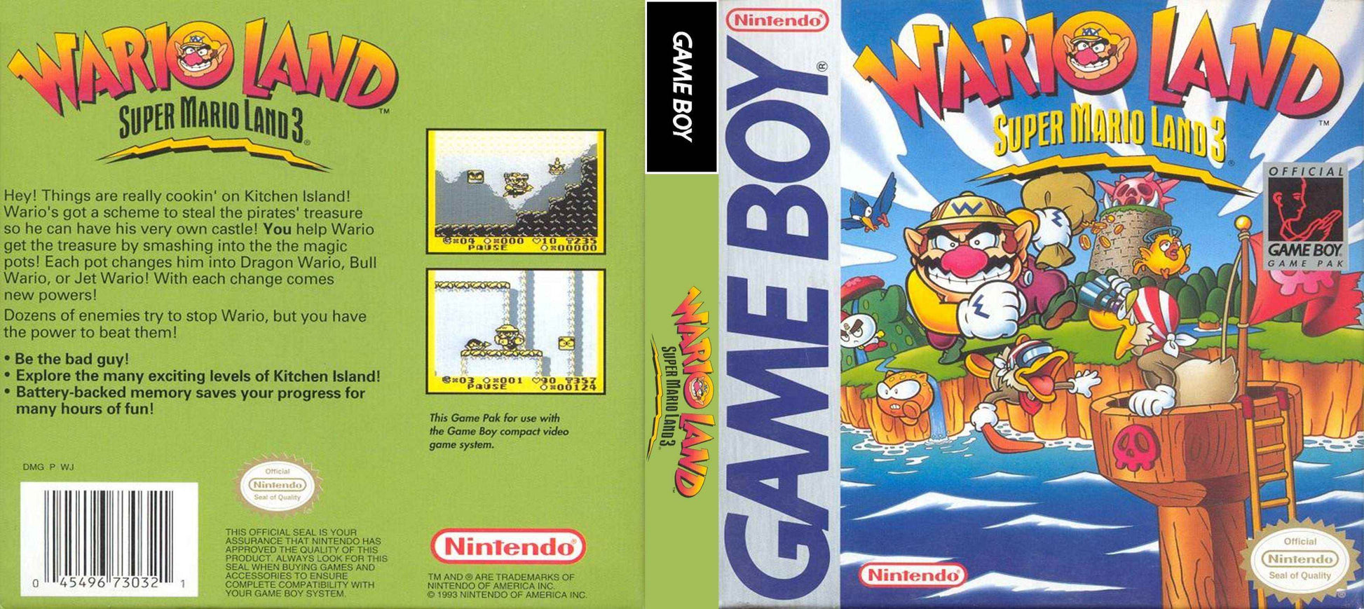 Wario Land Super Mario Land 3 Cover Art - WOI Solutions