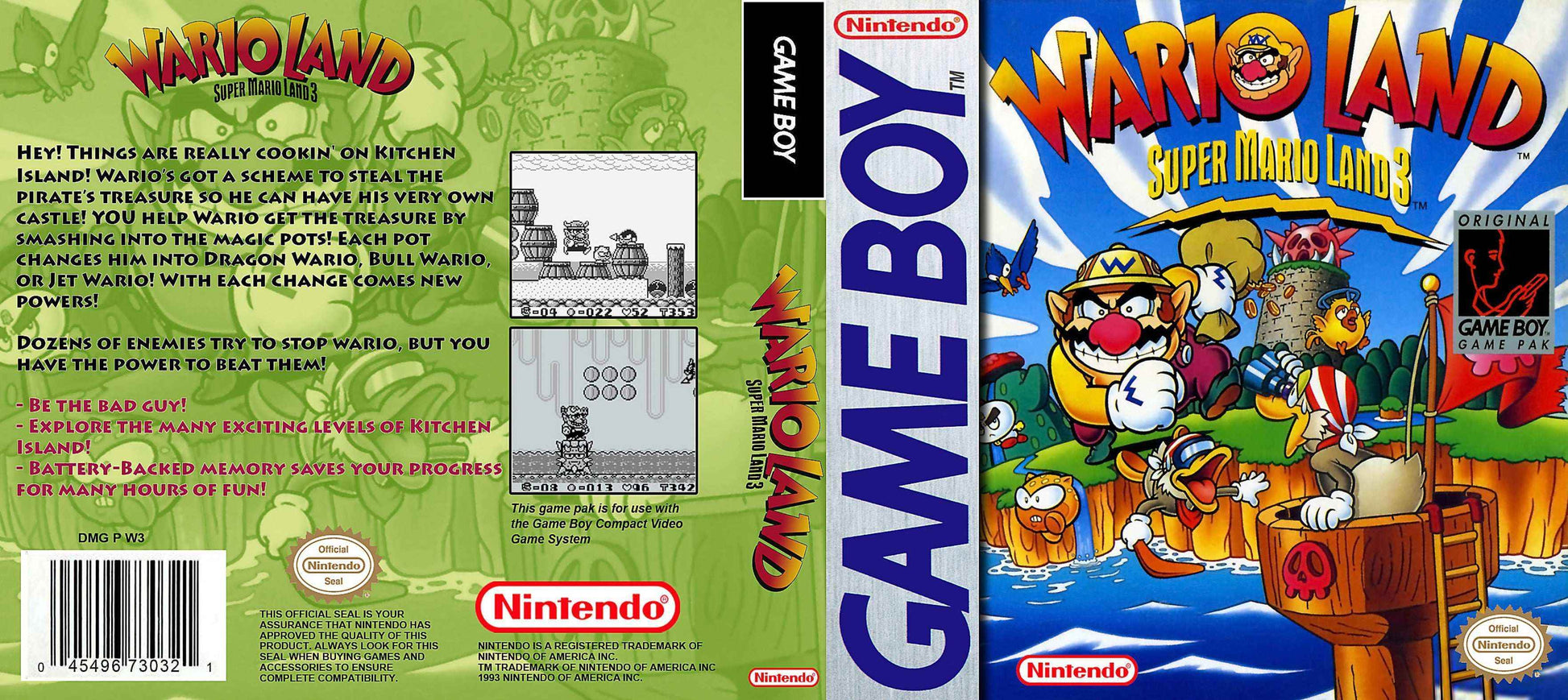 Wario Land Super Mario Land 3 Cover Art - WOI Solutions
