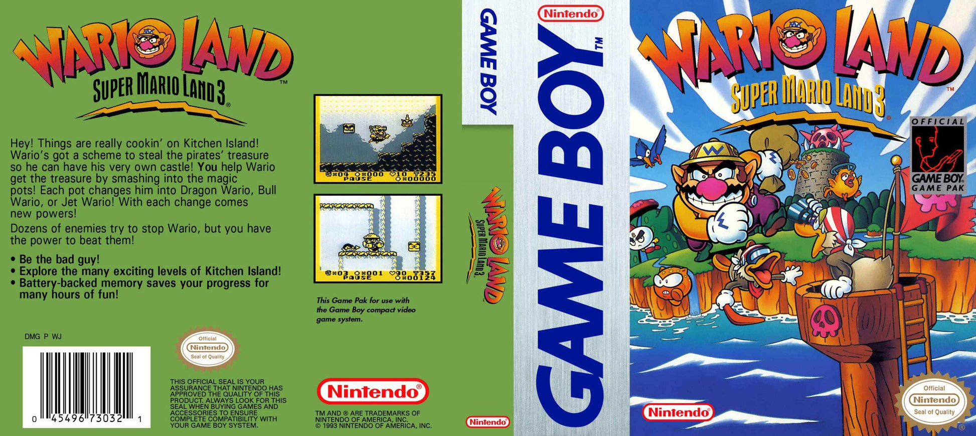 Wario Land Super Mario Land 3 Cover Art - WOI Solutions