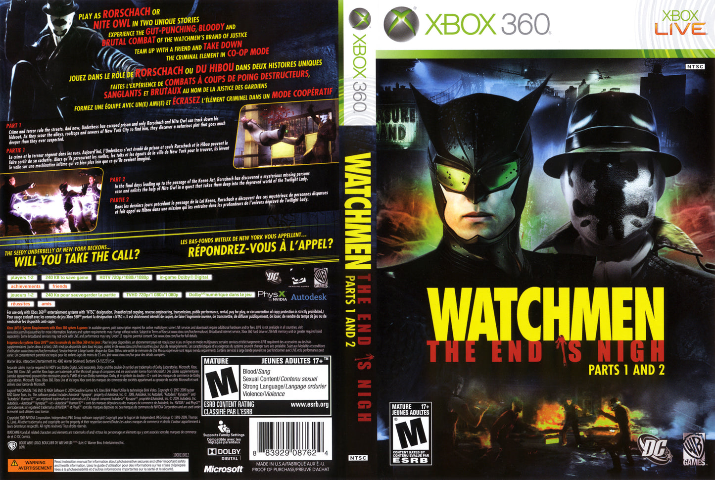 Watchmen The End Is Nigh Parts 1 and 2