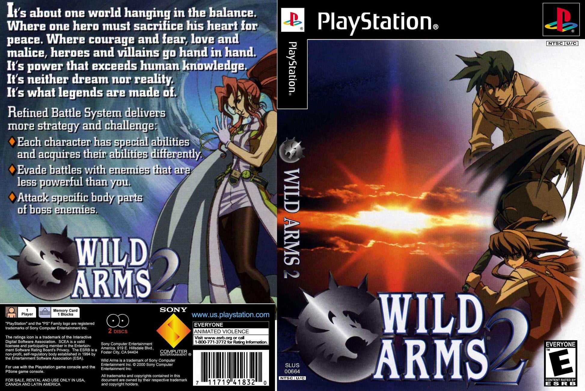 Wild Arms 2 Cover Art - WOI Solutions