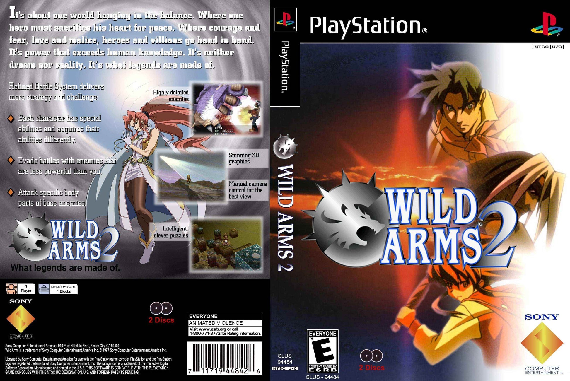 Wild Arms 2 Cover Art - WOI Solutions