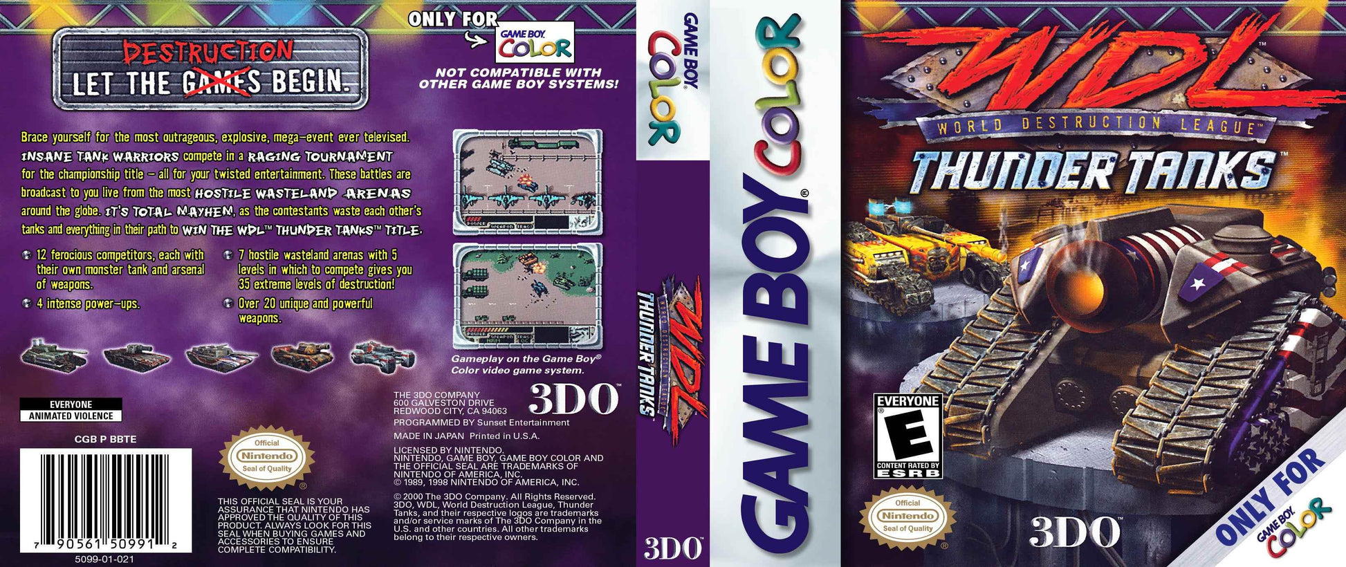 World Destruction League Thunder Tanks Cover Art - WOI Solutions