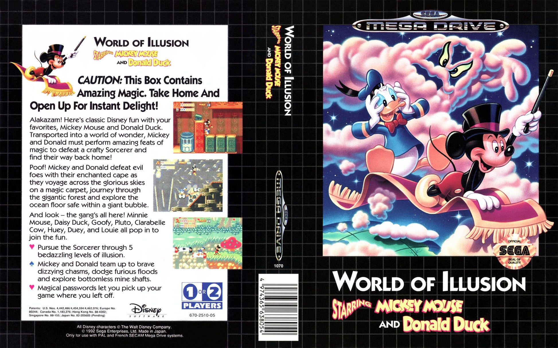 World of Illusion starring Mickey Mouse and Donald Duck Cover Art - WOI Solutions