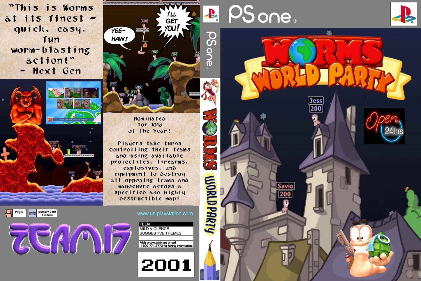 Worms World Party Cover Art - WOI Solutions
