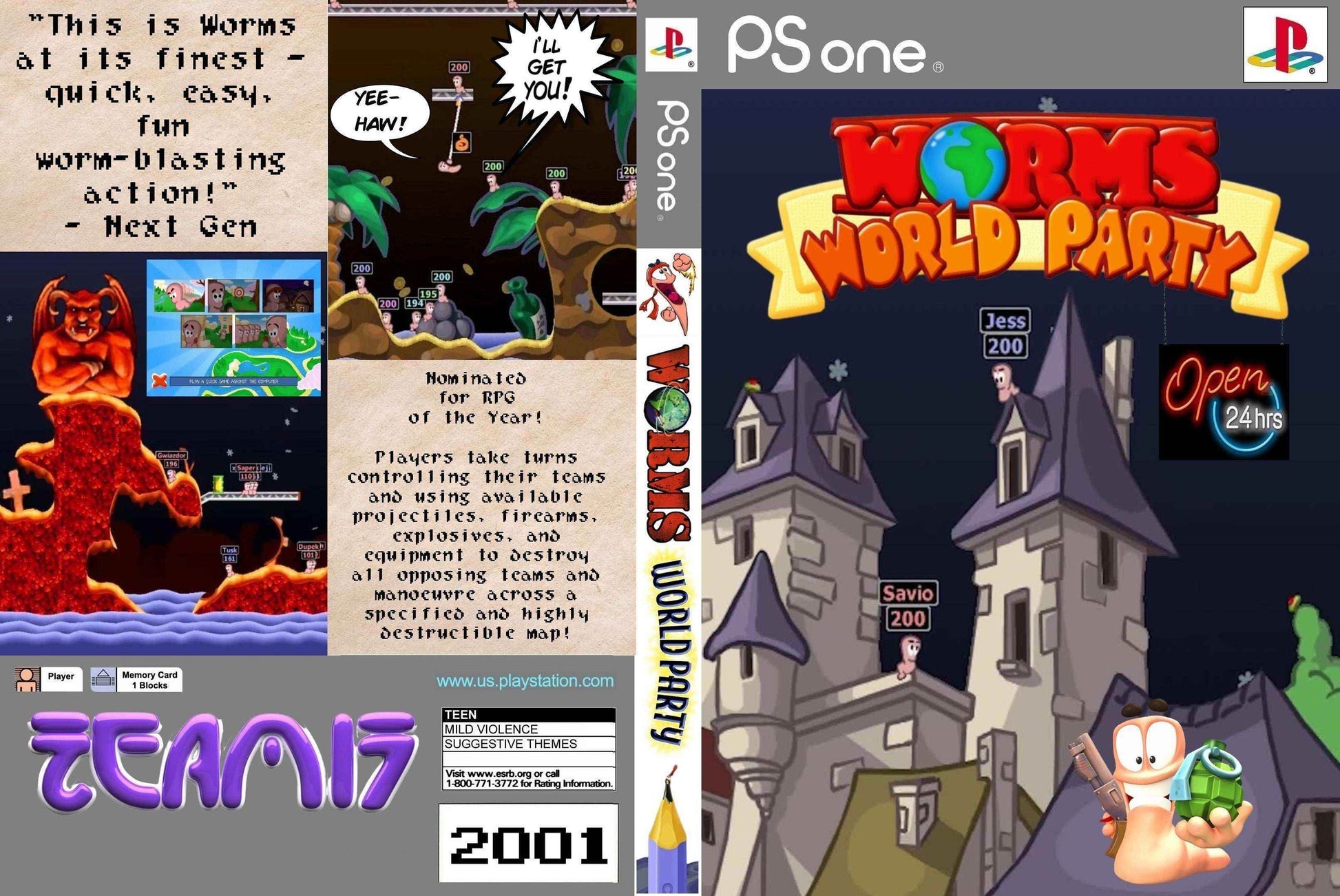 Worms World Party Cover Art - WOI Solutions