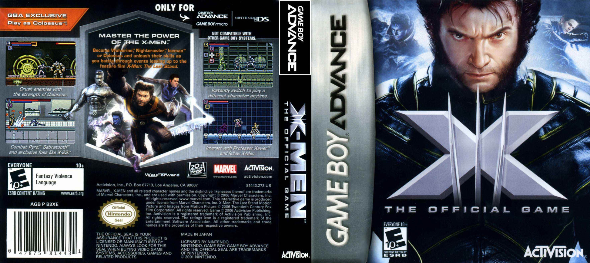 X-Men The Official Game Cover Art - WOI Solutions