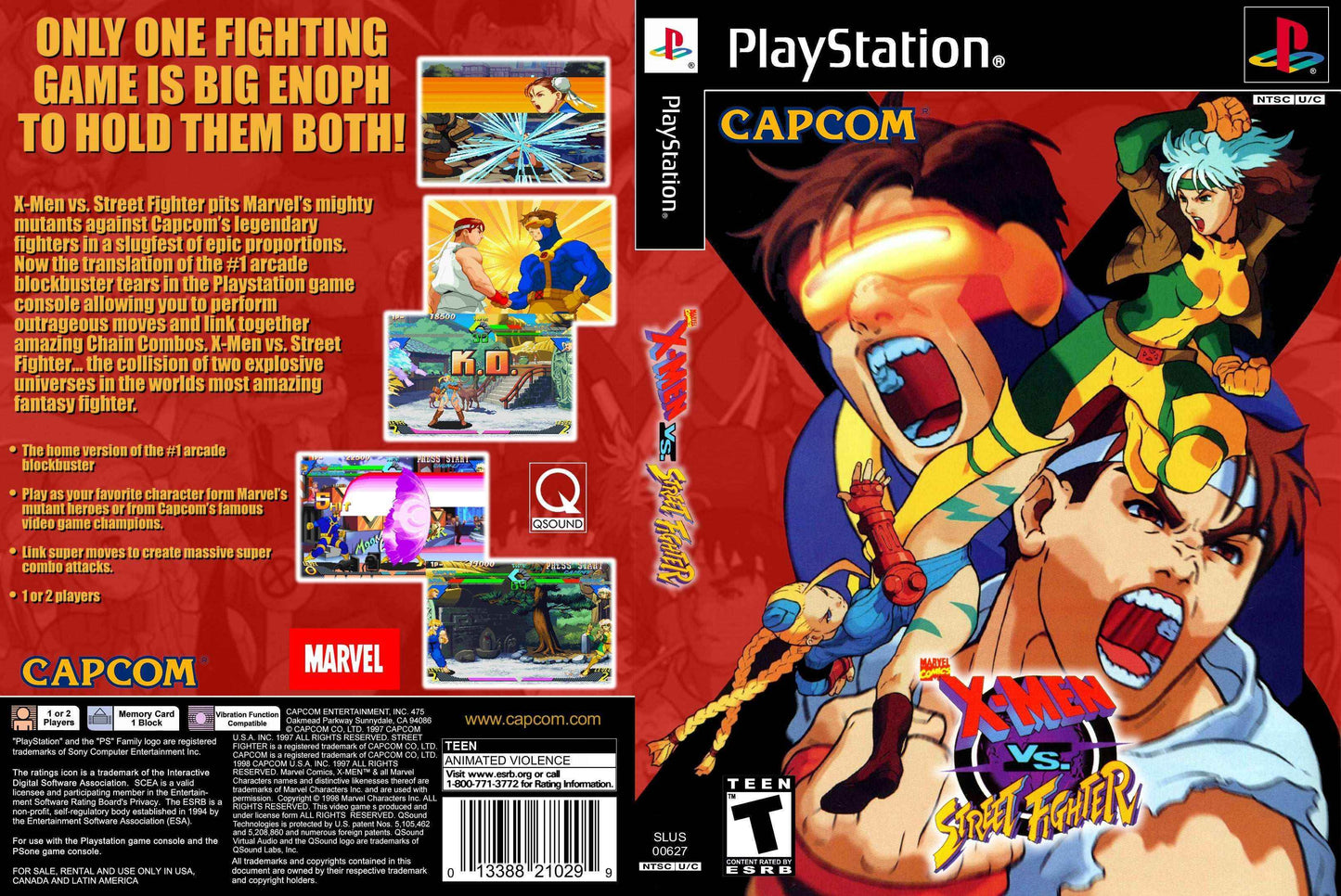 X-Men vs. Street Fighter Cover Art - WOI Solutions