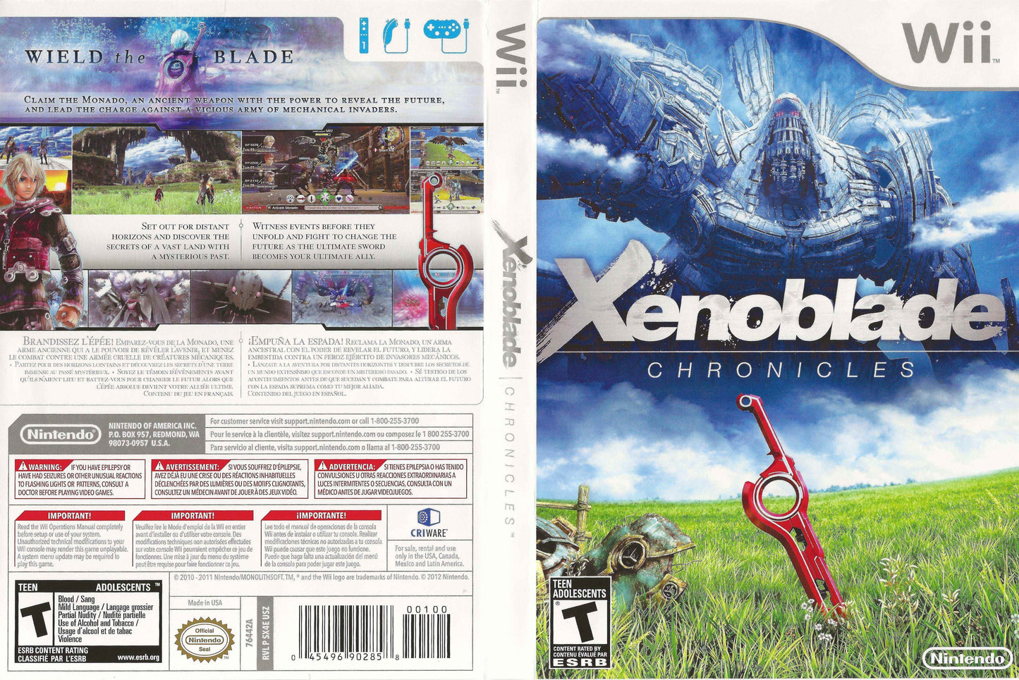 Xenoblade Chronicles Cover Art - WOI Solutions
