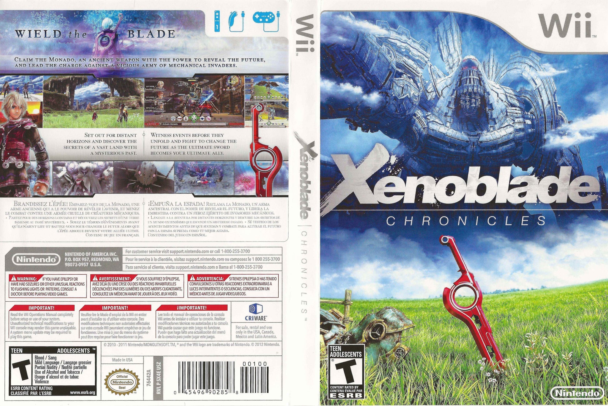 Xenoblade Chronicles Cover Art - WOI Solutions