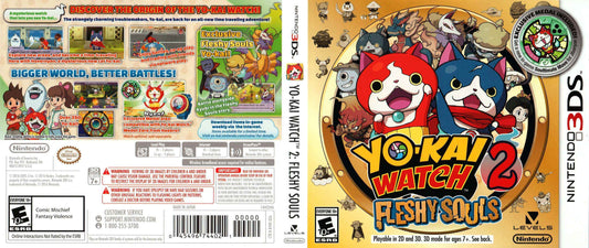 Yo-Kai Watch 2 Fleshy Spirits Cover Art - WOI Solutions