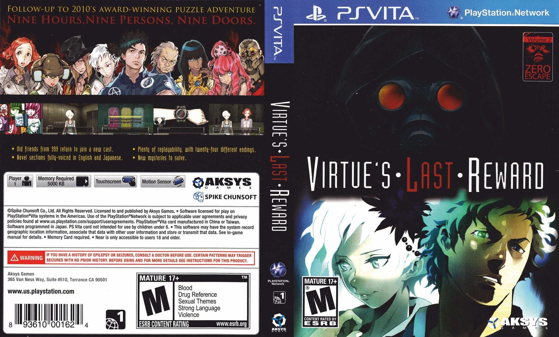 Zero Escape Virtue's Last Reward