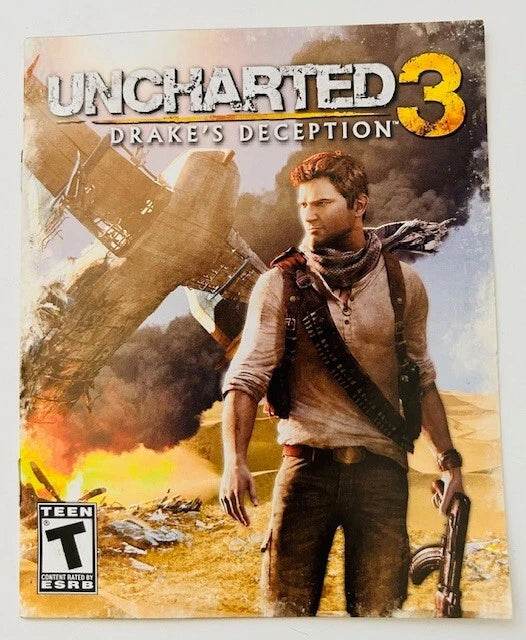 Uncharted 3 Drake's Deception For PS3 Manual Only Cover Art - WOI Solutions