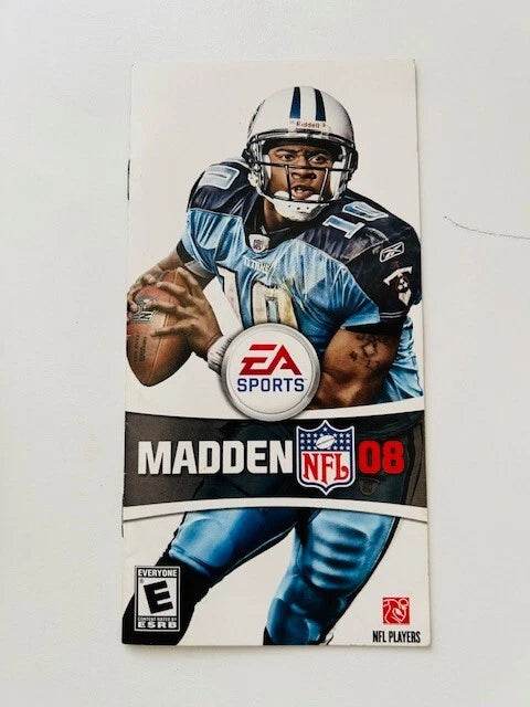 Madden 2008 for PSP Manual Only Cover Art - WOI Solutions