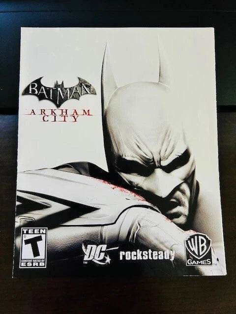 Batman Arkham City for PS3 Manual Only Cover Art - WOI Solutions