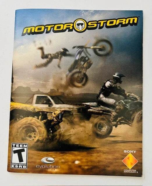 MotorStorm for PS3 Manual Only Cover Art - WOI Solutions