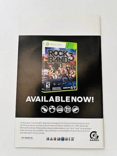 Dance Central for Xbox 360 Manual Only Cover Art - WOI Solutions