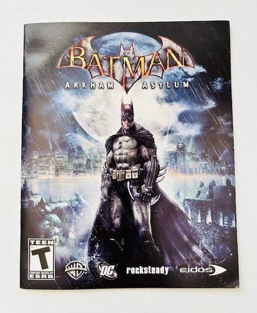 Batman: Arkham Asylum for PS3 Manual Only Cover Art - WOI Solutions