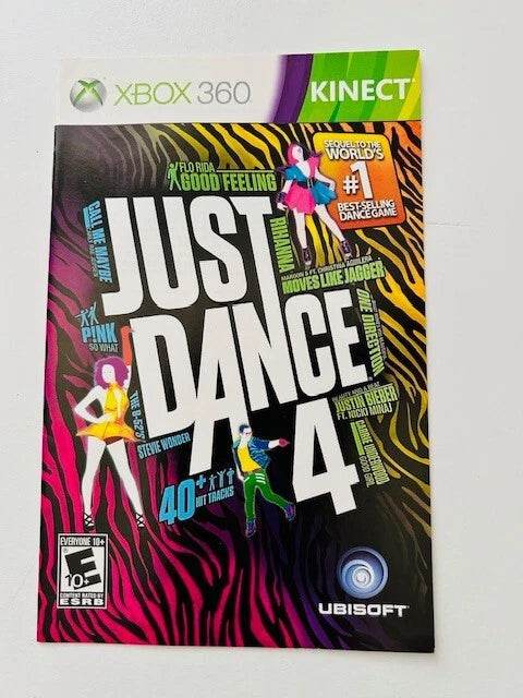Just Dance 4 for Xbox 360 Manual Only Cover Art - WOI Solutions